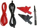 AEMC Instruments 2118.41 Lead  Set of 2, Color-coded w/Alligator Clips for Models 1005/1015