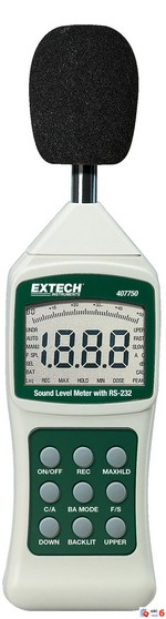 Extech Instruments Corp. 407750 SOUND LEVEL METER, DIGITAL W/ RS232 INTERFACE