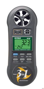 Extech Instruments Corp. 45160 3-IN-1 HYGRO-THERMO ANEMOMETER