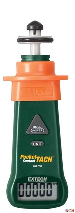 Extech Instruments Corp. 461750 TACHOMETER, CONTACT POCKETTACH