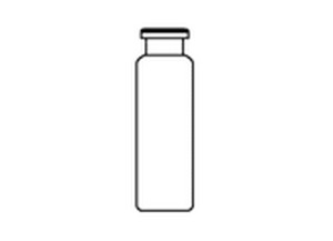 Vial,HS,crimp,FB,20ml,clr,cert,100PK