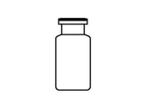 Vial,HS,crimp,RB,10ml,clr,cert,100PK