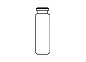 Vial,HS,crimp,RB,20ml,clr,cert,100PK