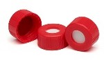 Agilent Life Sciences 5182-0722 Screw caps, red, 100/PK