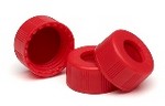 Agilent Life Sciences 5182-0725 Screw caps, color: red, 100/PK