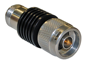 Attenuator, 5 W, 20 dB, N(m) to N(f), DC to 18 GHz