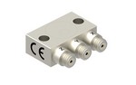 Dytran Instruments Inc. 3443C 2.7 pC/, (3) 10-32 radial connectors, (2) 0.15 mounting holes, 10 grams, triaxial, +500°F