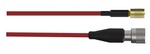 Dytran Instruments Inc. 6025A10 Mini-coax, teflon jacket, low noise, 10-32 plug to 5-44 plug, red, 10 feet