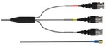 Dytran Instruments Inc. 6811A10 Four conductor triax cable, 4 pin connector to (3) BNC plugs, Teflon jacket, molded strain relief, 10 feet