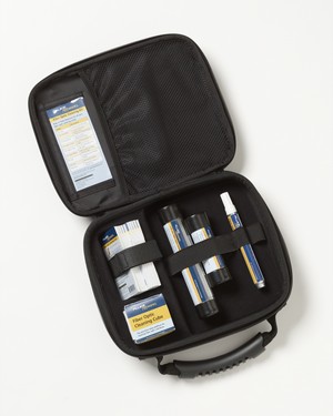 FIBER OPTIC CLEANING KIT: CASE,CUBE,PEN,1.25+2.5SWABS,10CARDS
