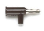 Fluke 1659434 BANANA PLUG WITH SAFETY COLLAR, SOLDERLESS, 10 PCS, BLACK