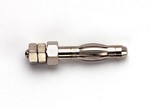 Fluke 2521273 4MM PLUG W/ THREADED M3 STUD, 2 NUTS; 12MM (0.5IN) STUD LENGTH,10/PKG