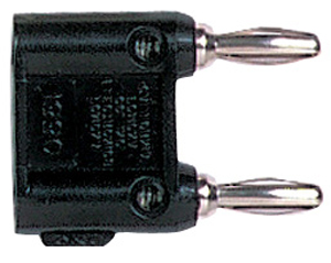DOUBLE BANANA PLUG (BLACK)
