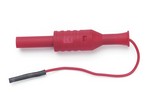 Fluke 2521038 CLIP LEAD FOR MICRO SMD GRABBER - 0.8MM FEMALE/2MM FEMALE, (RED)