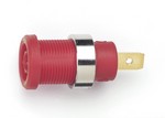Fluke 2521172 PANEL MT IEC1010 4MM(0.16IN) JACK FOR SHEATHED PLUGS,TAB, 10/PKG (RED)