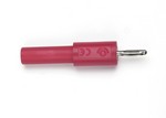 Fluke 2521197 4MM BANANA JACK TO 2MM BANANA PLUG ADAPTER,10/PKG (RED)