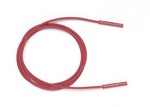 Fluke 2521317 2MM SAFETY SHEATHED PATCH CORDS, PVC, 39IN (100CM), (RED)