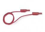 Fluke 2521339 STACKING 2MM SAFETY SHEATHED PATCH CORDS, PVC, 20IN (50CM), (RED)