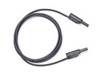 Fluke 2521342 STACKING 2MM SAFETY SHEATHED PATCH CORDS, PVC, 39IN (100CM), (BLACK)