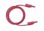 Fluke 2521356 STACKING 2MM SAFETY SHEATHED PATCH CORD, PVC, 39IN (100CM), (RED)