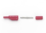 Fluke 2521515 DO-IT-YOURSELF 2MM STACKABLE SAFETY SHEATHED PLUG, (RED)