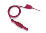 Fluke 2524765 MINI SMD GRABBER TEST CLIP W/ 20 INCH(50CM) LEAD, 4MM JACK, (RED)