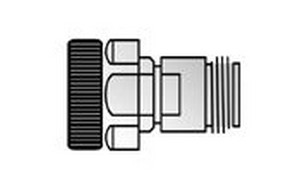 Coaxial adapter, APC-7 to Type-N female