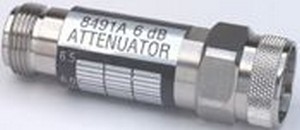 Coaxial attenuator, dc-12.4 GHz, Type-N