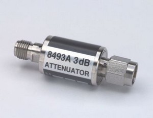 Coaxial attenuator, dc to 12.4 GHz, SMA