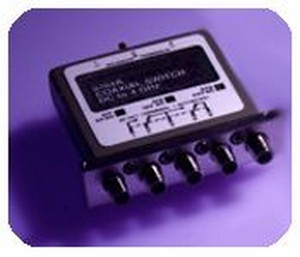 Switch, coaxial, 5 port, DC-4 GHz, SMA connectors