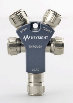 Calibration kit, 4-in-1, open, short, load and through, DC to 9 GHz, Type-N(m), 50 ohm