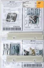 Keysight Technologies Inc. 1CM034A Rack mount flange kit 177.0mm H (4U) - two flange brackets - Legacy Quartz Gray Color