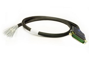 25 Pin Male mating connector for GX1838/GX1164/GX3104/GX7404 with a 3 ft unterminated harness