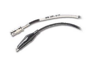 SMB Female to 2 Mini-Alligator Clips Cable, 50 Ohm, 1 m