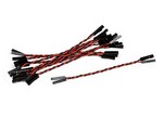 National Instruments Corporation 199101-01 Header Jumper Kit, Set of 10 Red/Black Twisted Pairs, 3.5 Inches