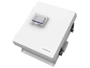 Pre-packaged and pre-wired in an IP44 rated rugged polycarbonate indoor/outdoor wall-mount enclosure. Includes: hinged window for color touchscreen display; PQube powers from measured voltage, 1h backup power. Quick connect