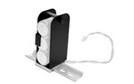 Powerside 770-000138 DIN rail bracket for XB1 external battery pack. Can be removed for optional direct panel mounting
