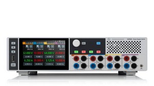 Four-channel power supply 0V to 64V, max. 10A per channel max. 200W per channel (800W total) 5