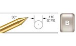 TEGAM Inc. BKP-B Pin Kit, 4 Pins per Pack, Spear Tip