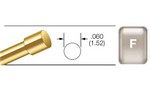 TEGAM Inc. MKP-F Pin Kit, 4 Per Pack, Flat Tip