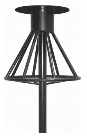 Antenna Discone - LMR 2-Way Land Aviation Marine - 75-3000 MHZ 0 dBd - 500 Watt Max - Mount Base or Ship - Polarization Single Vertical - Pattern Omni - Wideband ATC - Connector N-M - Color Black