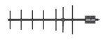 Telewave.io ANT450Y10-WR Antenna Yagi - LMR 2-Way Land Aviation Marine - 450-470 MHZ 10 dBd - 500 Watt Max - Mount Base or Ship - Polarization Single Vertical - Pattern Directional - Connector N-F
