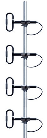 Telewave.io ANT220D6-9 Antenna Dipole - LMR 2-Way Land Aviation Marine - 216-252 MHz 6 dBd - 500 Watt Max - Mount Base or Ship - Polarization Single Vertical - Pattern Directional Adjustable - Connector N-M