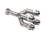 JULABO USA Inc. 8890141 Quad distributing adapter M24x1.5, 1x M24x1.5 female to 4x M24x1.5 male, each