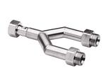 JULABO USA Inc. 8890142 Twin distributing adapter M30x1.5, 1x M30x1.5 female to 2x M30x1.5 male, each