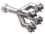 JULABO USA Inc. 8890145 Quad distributing adapter M38x1.5, 1x M38x1.5 female to 4x M38x1.5 male, each
