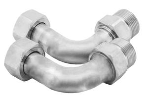 Elbow fittings 90°, M24x1.5 female/male, pair
