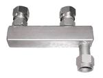 JULABO USA Inc. 8970473 Twin adapter, M 16x1 female to 2 x M16x1 male, each