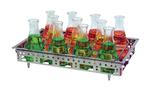 JULABO USA Inc. 8970630 Basic tray for assembling Erlenmeyer flasks from 25 to 1000 mL, including spring clamps. Arrange springs to hold flasks in preferred arrangement. For use in shaking water bath models SW22, SW23.