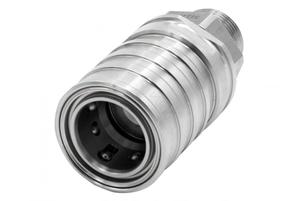 Clean-Break self-sealing coupling M16x1 male, FFKM (-45+200 °C), requires 8980721 to make a pair